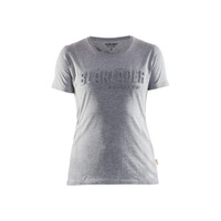 BLAKLADER 3431 Short Sleeve T-Shirt Grey Melange (Women) in Cotton Viscose Single Jersey