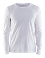 BLAKLADER Cotton White  T-Shirt  for Carpenters that have Long Sleeve  available in Australia and New Zealand