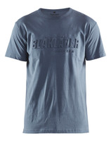 BLAKLADER T-Shirt  3531  with  for BLAKLADER T-Shirt  | 3531 Mens Numb Blue 3D Logo T-Shirt in Cotton that have  available in Australia and New Zealand