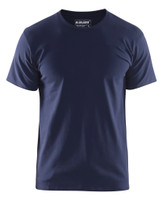 BLAKLADER Cotton with Stretch Navy Blue  T-Shirt  for Carpenters that have  available in Australia and New Zealand