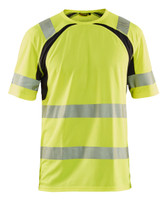 Blaklader T-Shirt  3397  with  for SNICKERS T-Shirt  | 3397  High Vis Yellow / Black UV Protection T-Shirt with Reflective Tape Polyester that have UV Protection  available in Australia and New Zealand