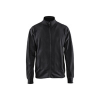 BLAKLADER 3371 Craftsman Sweater Black (Men) in Cotton French Terry 320 gsm – product display image; Holster Pockets false, Features 100% cotton