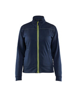 SNICKERS Pullover  3394  with  for SNICKERS Pullover  | 3394 Womens Dark Navy Blue / Yellow Full Zip Pullover with Polyester Fleece that have Full Zip  available in Australia and New Zealand