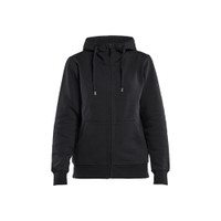 BLAKLADER 3395 Craftsman Hoodie Black (Women) in Brushed PolyCotton Terry 360 gsm – product display image; Holster Pockets false, Features Soft, brushed inner; Kangaroo pocket