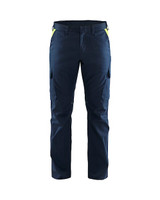 Buy online in Australia BLAKLADER 2-Way Stretch Dark Navy Blue Trousers for Electricians that are looking for comfortable work trousers.