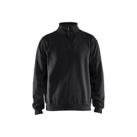 BLAKLADER 3587 Craftsman Fleece Sweater Black (Men) in PolyCotton Fleece – product display image; Holster Pockets false, Features Soft, brushed inner