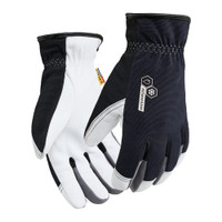 BLAKLADER 2811 Craftsman Glove Dark Navy / White in Goatskin Leather Stretch