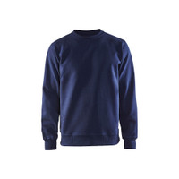 BLAKLADER 3364 Craftsman Sweater Navy Blue (Men) in Brushed PolyCotton Terry 360 gsm