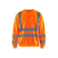 BLAKLADER 3341 High Vis Sweater Orange (Men) in Polyester Jersey