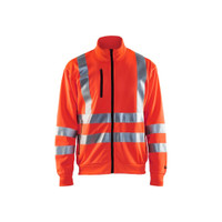 BLAKLADER 3358 High Vis Sweater Hi-Vis Red (Men) in Polyester Jersey