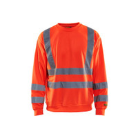 BLAKLADER 3341 High Vis Sweater Hi-Vis Red (Men) in Polyester Jersey