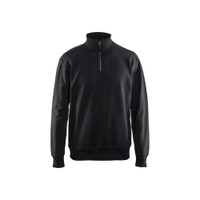 BLAKLADER 3369 Sweater Black (Men) in Cotton French Terry