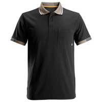 The SNICKERS 2724 Black Short Sleeve 37.5® Performance Polo Shirt delivers exceptional comfort and temperature regulation for demanding work environments.