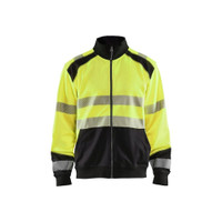 BLAKLADER 3558 High Vis Sweater Hi-Vis Yellow / Black (Men) in Polyester Jersey