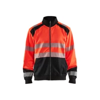BLAKLADER 3558 High Vis Sweater Hi-Vis Red / Black (Men) in Polyester Jersey