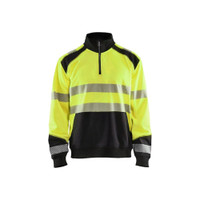 BLAKLADER 3556 High Vis Sweater Hi-Vis Yellow / Black (Men) in Polyester Jersey