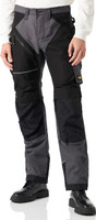 SNICKERS Trousers | 6303 Steel Grey RuffWork Canvas + Work Trousers crafted for rough work environments, these trousers feature CORDURA® reinforced knee protection for enhanced durability and safety.
