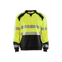 BLAKLADER 3541 High Vis Sweater Hi-Vis Yellow / Black (Men) in Polyester Jersey