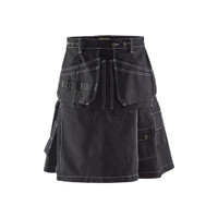 BLAKLADER 8566 Craftsman Kilt Black (Men) in Heavyweight Cotton Twill with Holster Pockets