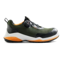 BLAKLADER 2486 STRIKER STRIKER Safety Shoe Forest Green / Rust (Unisex) in ETPU (Water repellent and durable; Freelock solution on the side; Textile nail penetration protection in PS standard; Anatomically shaped soft ETPU insole)
