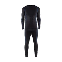 BLAKLADER 6810 Winter Layer Black / Cornflower Blue (Men) in Moisture-Wicking Polyester Rib Knit