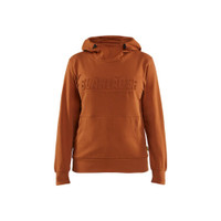 BLAKLADER 3560 Craftsman Hoodie Rust (Women) in Cotton French Terry 320 gsm – product display image; Holster Pockets false, Features 100% cotton; Kangaroo pocket