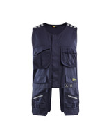 BLAKLADER Vest 3039 Navy Blue Inherent Tool Vest with Holster Pockets Anti-Static Durable Poly/Cotton Blend