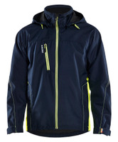 Stay stylish and functional with the Polyester Waterproof Shell Blaklader Workwear jacket model 4790.