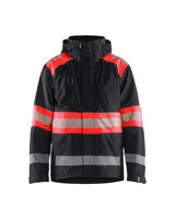 This Black Blaklader Workwear jacket is crafted from durable Polyester, perfect for outdoor work conditions Windproof and Waterproof.