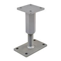 PITZL HEAVY DUTY Post Base M30 Height Adjustable 235mm High Rectangular Upper Plate
