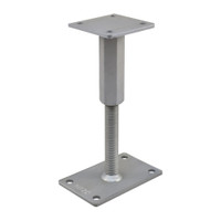 PITZL R / L Post Base M24 Height Adjustable 277mm High Right / Left Thread; Rectangular Upper Plate