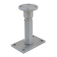 PITZL PTP Post Base M24 Plug-In/Height Adjustable 203mm High Base 160 × 100 × 8 mm – product display image; Steel, Application Timber Construction, Range PTP easy
