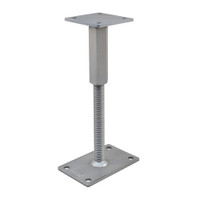 PITZL R / L Post Base M24 Height Adjustable 327mm High Right / Left Thread; Rectangular Upper Plate