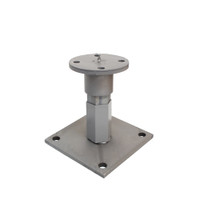 PITZL PTP Post Base M24 Plug-In/Height Adjustable 141mm High Square Base – product display image; Steel, Application Timber Construction, Range PTP easy
