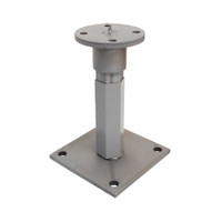 PITZL PTP Post Base M24 Plug-In/Height Adjustable 203mm High Square Base; Base 140 × 140 × 8 mm – product display image; Steel, Application Timber Construction, Range PTP easy