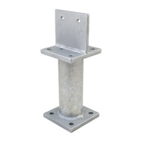 PITZL HEAVY DUTY Post Base Fixed 250mm High Lateral Strut 120 × 140 × 10 mm – product display image; Steel, Application Timber Construction, Range PTP plus