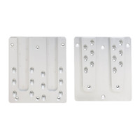 PITZL DOUBLE HVP 240x250x20mm Concealed Connector With Lift-Off Protection Anodized Aluminium