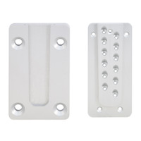 PITZL HVP STEEL / CONCRETE 80/110mm Wide, 180mm High, 18mm Thick Structural Connector Wood-to-Steel / Concrete With Lift-Off Protection Anodized Aluminium – product display image; Application Structural Timber / Hybrid Construction, Suitable Materia…