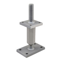 PITZL HEAVY DUTY Post Base M30 Height Adjustable 185mm High – product display image; Steel, Application Timber Construction, Range PTP plus