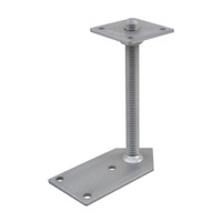 PITZL THREADED ROD Post Base M24 Threaded Rod / Height Adjustable 250 mm Threaded Rod; Base 200 × 100 × 6 mm