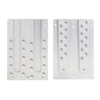 PITZL DOUBLE HVP 240x350x20mm Concealed Connector With Lift-Off Protection Anodized Aluminium – product display image; Application Structural Timber, Suitable Materials Timber