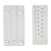 PITZL HVP STEEL / CONCRETE 80/110mm Wide, 220mm High, 18mm Thick Structural Connector Wood-to-Steel / Concrete With Lift-Off Protection Anodized Aluminium – product display image; Application Structural Timber / Hybrid Construction, Suitable Materia…