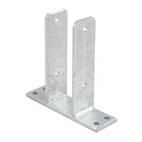 PITZL FENCE POST BASE Post Base Fixed 71mm Wide Hot-Dip Galvanized