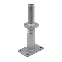 PITZL 10931 HEAVY DUTY Post Base M30 Height Adjustable 195mm High Pipe Thread