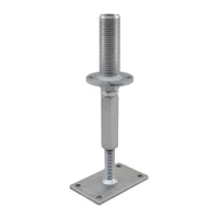 PITZL 10931INCLINE Post Base M24 Height Adjustable 255mm High Pipe Thread