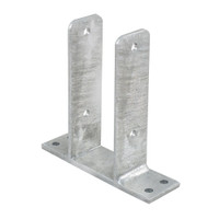 PITZL FENCE POST BASE Post Base Fixed 81mm Wide Hot-Dip Galvanized