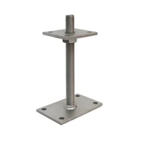 PITZL PTP EASY Post Base M24 Height Adjustable 250 mm Threaded Rod