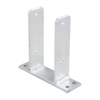 PITZL FENCE POST BASE Post Base Fixed 101mm Wide Hot-Dip Galvanized