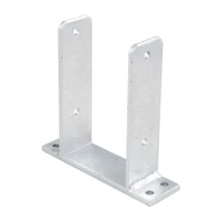 PITZL FENCE POST BASE Post Base Fixed 121mm Wide Hot-Dip Galvanized – product display image; Steel, Application Timber Construction, Range Post Bases