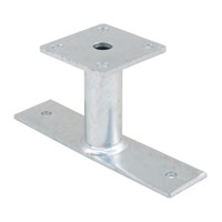 PITZL RIGID Post Base Fixed 125mm High 250x60x6mm Base Plate